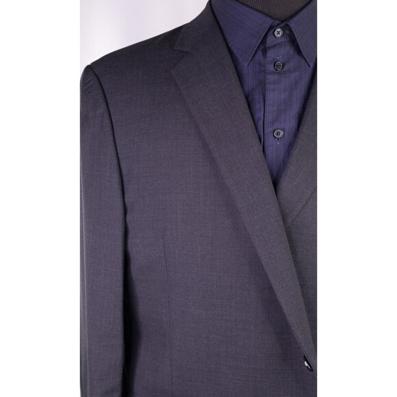 Joseph Abboud Suit Coat Mens 48R Gray Italian Wool Vitale Barberis Canonico - Picture 5 of 16